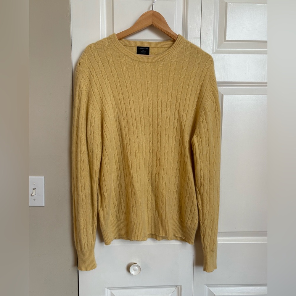 Mercer Street Studio / Cashmere Cable Knit Sweater / XL